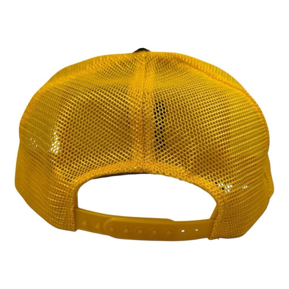 Vintage 80’s 90’s Pittsburgh Pirates Snapback Trucker Hat Cap MLB U.I.I. Yellow - Picture 7 of 11